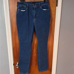 EUC New York & Company Dark Blue Straight Leg Jeans